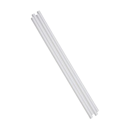 Unwrapped Paper Straws, 8", White, Case Of 600 Straws