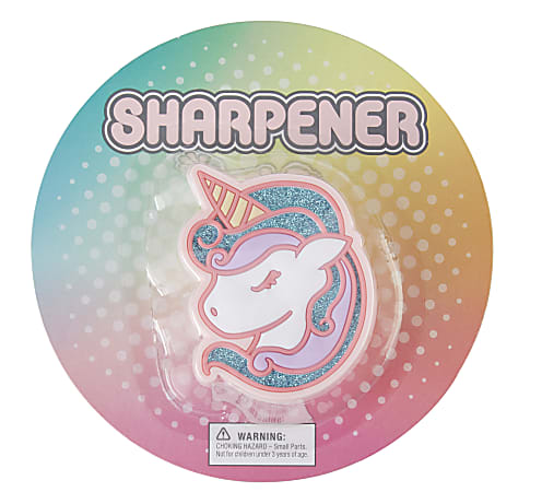 Office Depot® Brand Fun Shaped 2-Hole Manual Pencil Sharpener, Unicorn