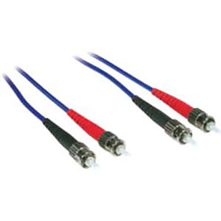 C2G-3m ST-ST 62.5/125 OM1 Duplex Multimode PVC Fiber Optic Cable - Blue - Fiber Optic for Network Device - ST Male - ST Male - 62.5/125 - Duplex Multimode - OM1 - 3m - Blue