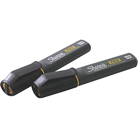 Sharpie® Pro Permanent Markers, Chisel Tip, Black, Pack