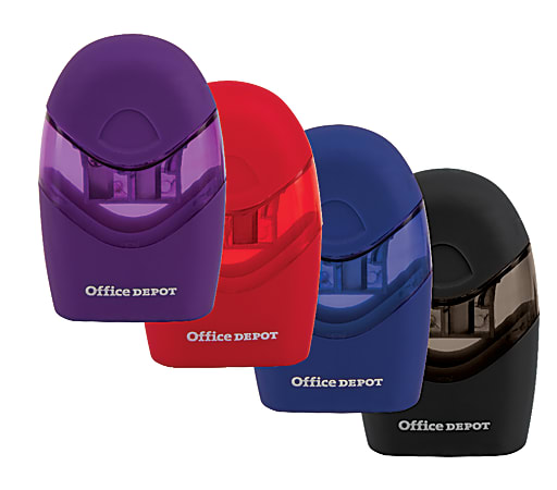 Office Depot® Brand Double-Hole Manual Pencil Sharpener, Assorted Colors