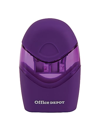 Office Depot Brand Double Hole Manual Pencil Sharpener Assorted Colors -  Office Depot