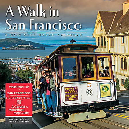 Willow Creek Press Scenic Monthly Wall Calendar, 12" x 12", San Francisco, January To December 2022