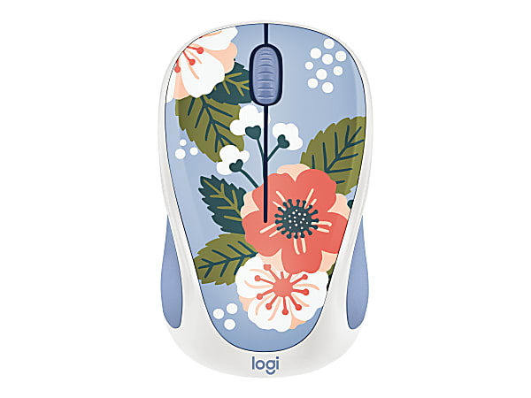 Logitech Design Collection - Limited Edition - mouse - optical - 3 buttons - wireless - 2.4 GHz - USB Logitech Unifying receiver - summer breeze