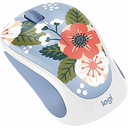 Logitech Design Collection Limited Edition Wireless Mouse - Optical - Wireless - Radio Frequency - 2.40 GHz - USB - 1000 dpi - Scroll Wheel - 3 Button(s) - Small Hand/Palm Size - Right-handed Only