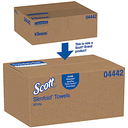 Details about   Kleenex Slimfold Towels KCC04442 90/Pack 24 Packs/Ctn 7 1/2 x 11 3/5 White 