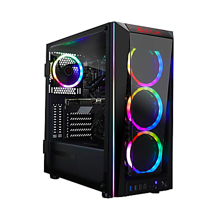 `CLX SET TGMSETRTH1654BM Liquid-Cooled Gaming Desktop PC, AMD Ryzen 7, 32GB Memory, 4TB Hard Drive/500GB Solid State Drive, Windows® 11 Home