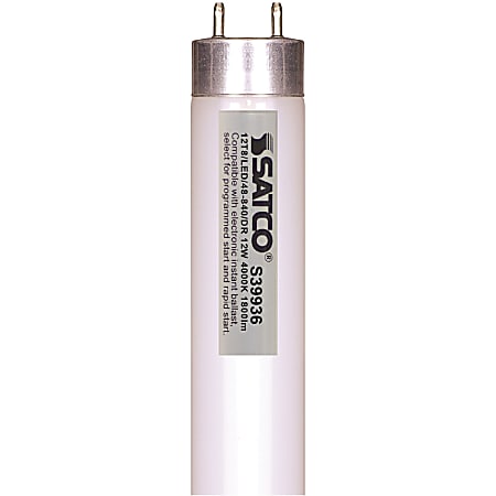 Satco 12W T8 LED 4000K Tube Light - 12 W - 32 W Incandescent Equivalent Wattage - 120 V AC, 230 V AC - 1800 lm - T8 Size - Gloss White - Cool White Light Color - G13 Base - 50000 Hour - 8540.3°F (4726.8°C) Color Temperature - 82 CRI - 25 / Carton