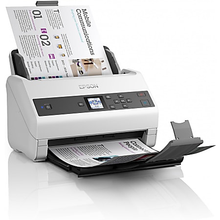 Epson® WorkForce DS-870 Color Duplex Work Group Document Scanner, 8.5"H x 11.6"W x 8.3"D, B11B250201