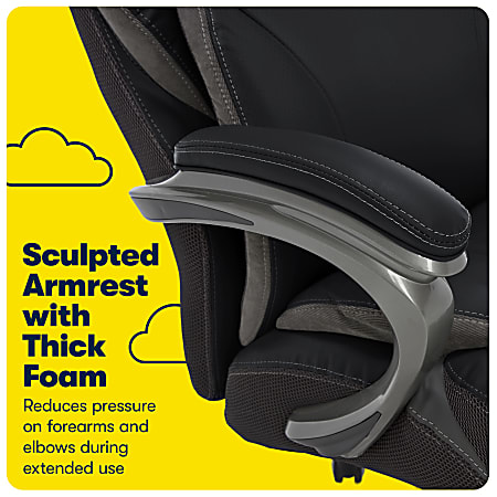 Serta big and tall executive office chair with air technology and hot sale smart layers premium elite foam