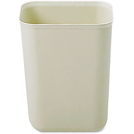 Rubbermaid Commercial 7 QT Fire Resistant Wastebasket - 1.75 gal Capacity - Yes - Chip Resistant, Dent Resistant, Rust Resistant, Long Lasting - 10" Height x 6" Width x 8" Depth - Fiberglass - Beige, Green - 6 / Carton