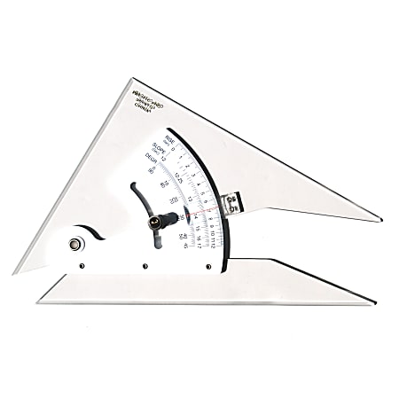 Pacific Arc Adjustable Acrylic Triangle, 8", Topaz