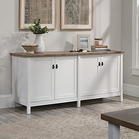 Credenza with sales lateral file drawers