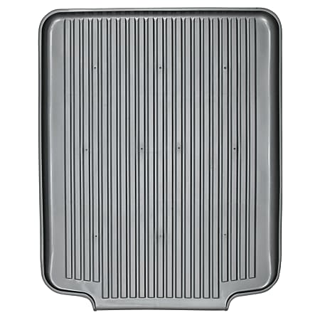 Better Houseware Dish Drain Board, 1-1/4"H x 15-1/2"W x 19-1/2"D, Silver