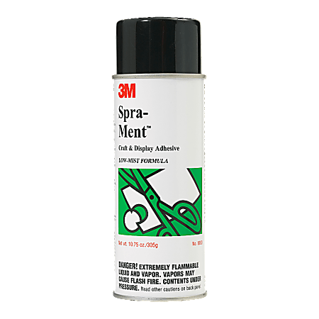 Scotch® Spra-Ment Clear Spray Adhesive, 10.75 Oz