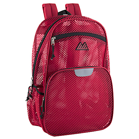 Red mesh backpack online