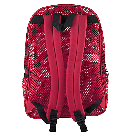 Red mesh backpack online