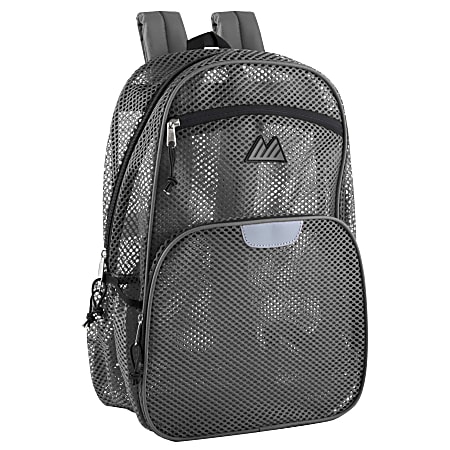 Grey mesh backpack hot sale