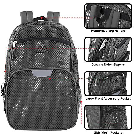 Durable mesh backpacks shop