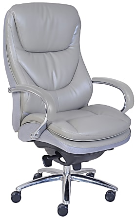 Serta® Smart Layers™ Big & Tall Commercial Series 600 Task Chair, Polished Steel/Grey