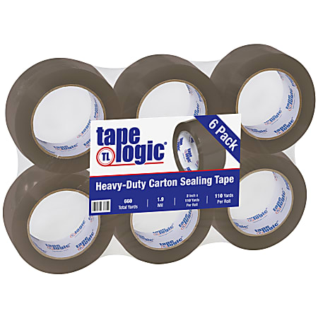 Tape Logic #700 Economy Tape, 2" x 110 Yd, Tan, Case Of 6 Rolls