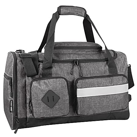 Summit Ridge Polyester Duffel, 12”H x 20”W x 9”D, Gray