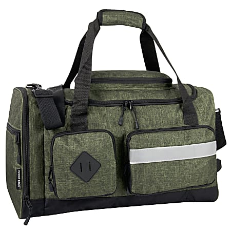 Summit Ridge Polyester Duffel, 12”H x 20”W x 9”D, Green