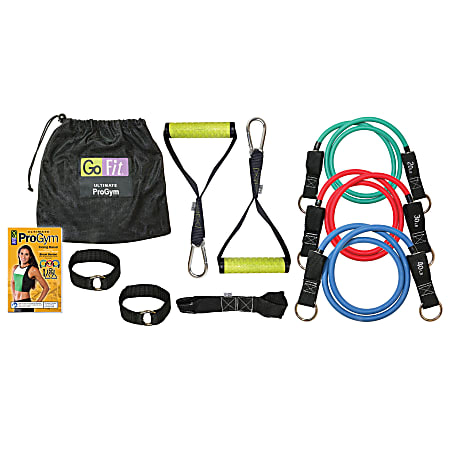 GoFit Ultimate ProGym Resistance Bands Kit With Training DVD