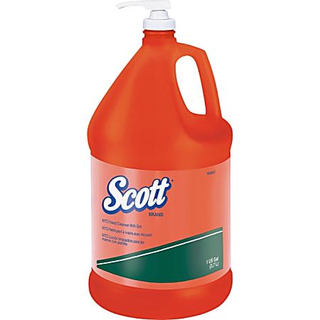 Scott Naturally Tuff Waterless Cleaner - Orange Scent - 1 gal (3.8 L) - Oil Remover, Ink Remover, Grime Remover, Dirt Remover - Hand - White - 4 / Carton