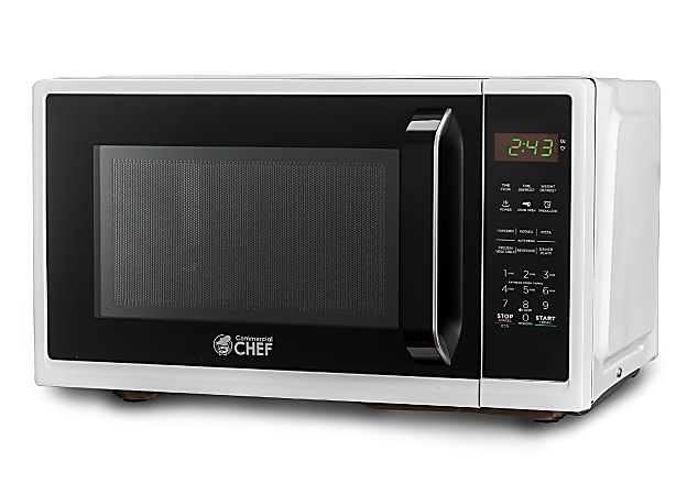 Commercial Chef 0.9 Cu. Ft. Countertop Microwave, White
