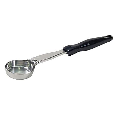 Vollrath Spoodle Solid Portion Spoon With Antimicrobial Protection, 2 Oz, Black