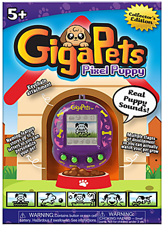 Top Secret Toys GigaPets Virtual Pet, Pixel Puppy