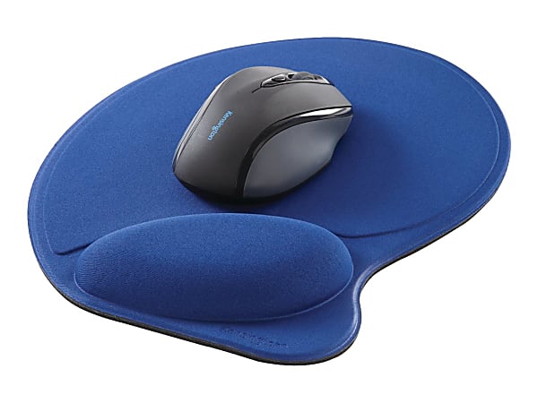 Kensington Wrist Pillow Mouse Wrist Rest - Mouse pad with wrist pillow - blue - for Internet Mouse; Mouse-in-a-Box; Thinking Mouse