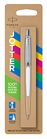 Parker Jotter Originals Ballpoint Pen, Classic White Finish, Medium Point,  Blue Ink, 1 Count