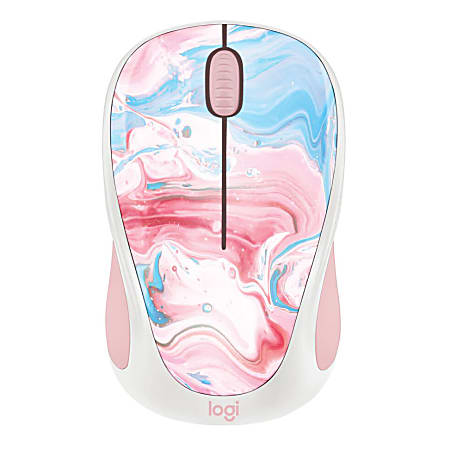 Logitech M317C Limited Edition Wireless Mouse 22percent Recycled Cotton  Candy 910 007055 - Office Depot