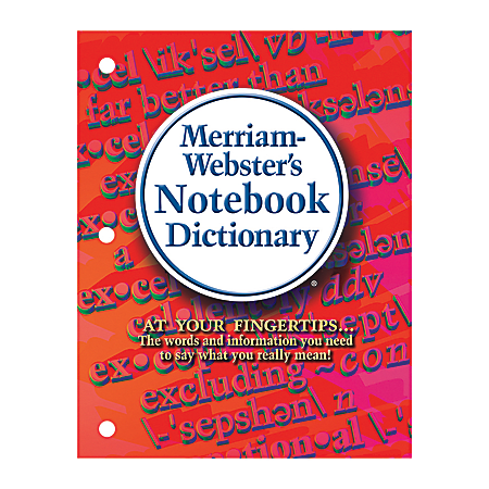 Merriam-Webster's Notebook Dictionary, Pack Of 3