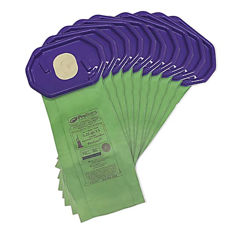 ProTeam ProGen Intercept Micro Bags, 3.25-Quart, Green, Pack Of 10 Bags