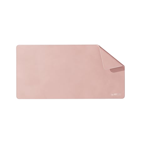Mobile Pixels Desk Mat (Coral Pink) - Polyurethane Leather, Vinyl - Coral Pink