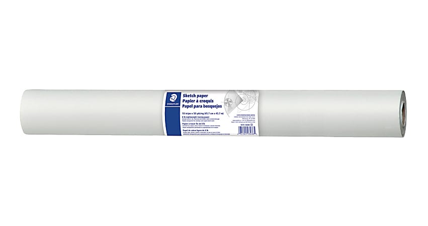 Staedtler Drawing Paper Roll 18 x 50 Yards White - Office Depot