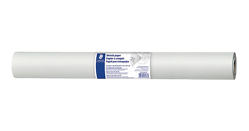 Staedtler® Drawing Paper Roll, 18" x 50 Yards, White 