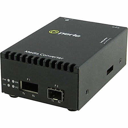 Perle S-10G-XTSH Media Converter - 10GBase-X - 2 x Expansion Slots - 1 x SFP+ Slots - 1x XFP Slots - Desktop, Wall Mountable, Rail-mountable, Rack-mountable