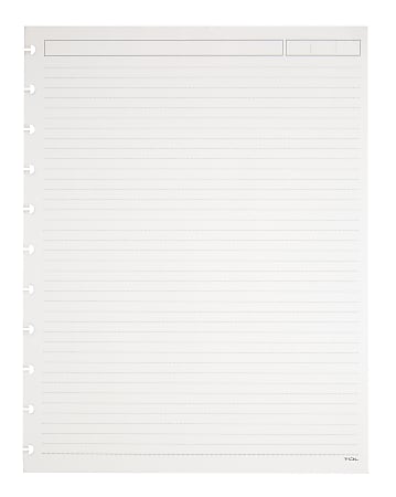 TUL® Discbound Refill Pages, Letter Size, Narrow Ruled, 300 Sheets, White