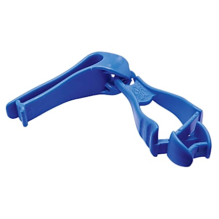 Ergodyne Squids 3405 Glove Grabbers With Belt Clips, Blue, Pack Of 6 Grabbers