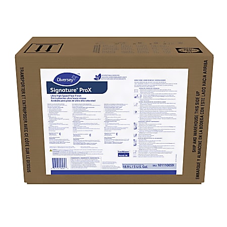 Diversey Signature ProX UHS Floor Finish, 5 Gallon, Opaque White