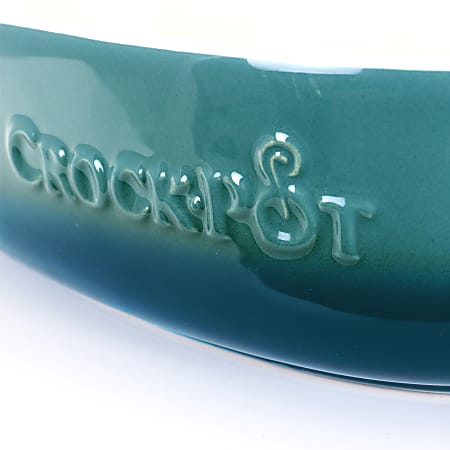 Crock-pot Artisan 1.25-Quart Stoneware Rectangular Bake Pan, Gradient Teal