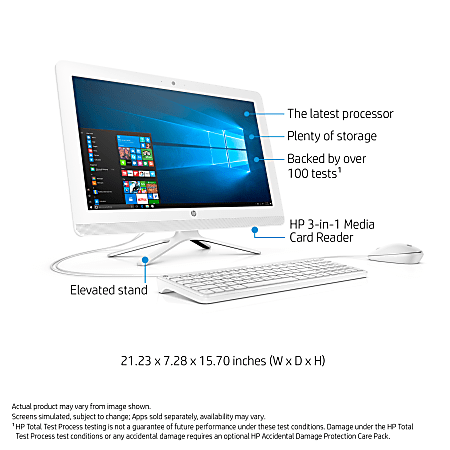 HP All In One PC 21.5 Screen AMD A6 4GB Memory 1TB Hard Drive
