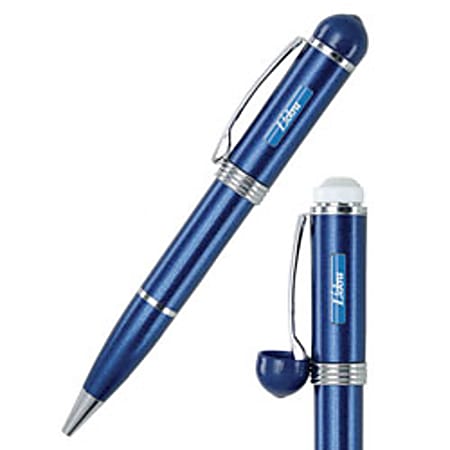 Lickra Postal Pen, Medium Point, 0.8 mm, Pearl Blue Barrel, Black Ink