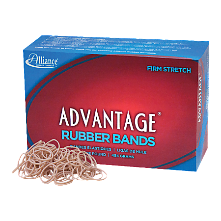 Alliance® Advantage Rubber Bands, Size 10, 1 1/4" x 1/16", Natural, Box Of 3700