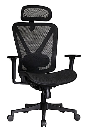 WorkPro® 3000 Series Ergonomic Mesh/Mesh High-Back Chair, Black/Black