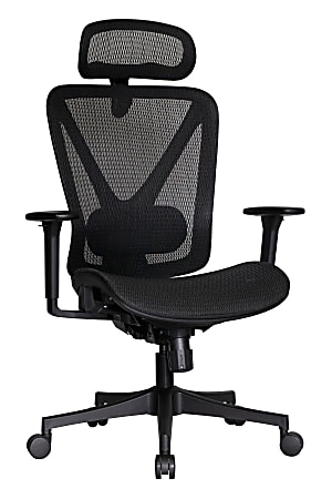 WorkPro&reg; 3000 Series Ergonomic Mesh/Mesh High-Back Chair, Black/Black